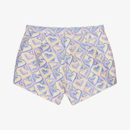 Angel's Face-شورت تينز بناتي جاكارد كريب لون زهري وأزرق | Childrensalon Outlet