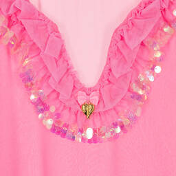 Angel's Face-Teen Girls Pink Chiffon Sequined Kaftan | Childrensalon Outlet