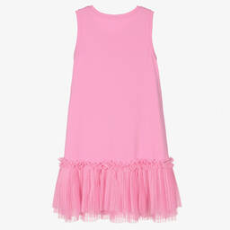 Angel's Face-Teen Girls Pink Cotton Necklace Dress | Childrensalon Outlet