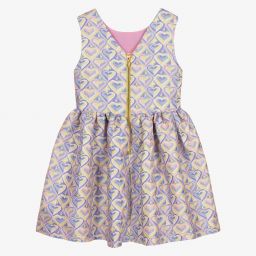 Angel's Face-فستان تينز بناتي جاكارد لون زهري | Childrensalon Outlet