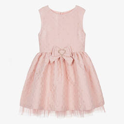 Angel's Face-فستان جاكارد لون زهري بطبعة ورود للمراهقات | Childrensalon Outlet