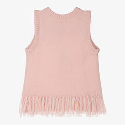 Angel's Face-سليب أوفر مزيج صوف محبوك لون زهري تينز بناتي | Childrensalon Outlet