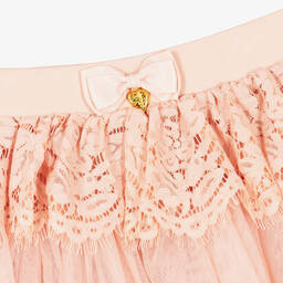 Angel's Face-Розовая юбка из тюля с кружевом | Childrensalon Outlet