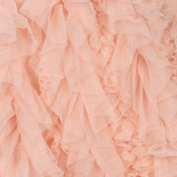 Angel's Face-فستان تينز بناتي قطن جيرسي وتول لون زهري | Childrensalon Outlet