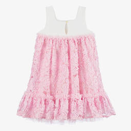 Angel's Face-فستان جيرسي وتول لون زهري للمراهقات | Childrensalon Outlet