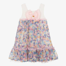 Angel's Face - Teen Girls Purple Sleeveless Tulle Dress