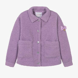 Angel's Face-Teen Girls Purple Teddy Fleece Jacket | Childrensalon Outlet