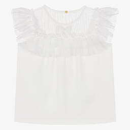 انجلز فيس-توب تول وقطن لون زهري للمراهقات | Childrensalon Outlet