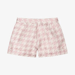Angel's Face-Teen Girls White & Pink Jacquard Shorts | Childrensalon Outlet
