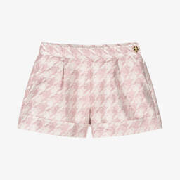 Angel's Face-Teen Girls White & Pink Jacquard Shorts | Childrensalon Outlet