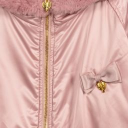 Angel's Face-Розовое двустороннее пальто для девушек | Childrensalon Outlet