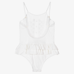 Angel's Face-Белый купальник с рюшами для подростков | Childrensalon Outlet