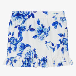 Angel's Face-Белая юбка с синими цветами | Childrensalon Outlet
