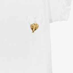 Angel's Face-White & Pink Wings T-Shirt | Childrensalon Outlet