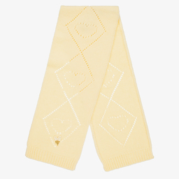 Angel's Face-سكارف أكريليك محبوك لون أصفر للبنات (130 سم) | Childrensalon Outlet