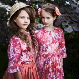 Aristocrat Kids-Girls Silk Blouse & Skirt Set | Childrensalon Outlet