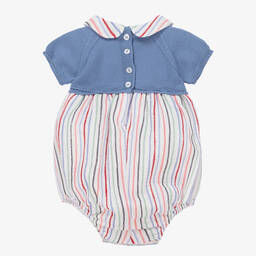 Artesanía Granlei-Baby Boys Blue Stripe Shortie | Childrensalon Outlet