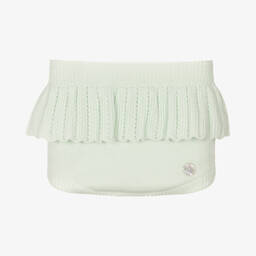 Artesanía Granlei-طقم شورت قطن لون أخضر نعناعي بطبعة ورود للمولودات | Childrensalon Outlet