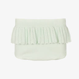 Artesanía Granlei-طقم شورت قطن لون أخضر نعناعي بطبعة ورود للمولودات | Childrensalon Outlet