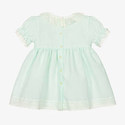 ارتيزانيا  غرانلي-فستان دانتيل لون أخضر للمولودات | Childrensalon Outlet