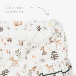 Artesanía Granlei-Baby Girls Green & White Fawn Shorts Set | Childrensalon Outlet