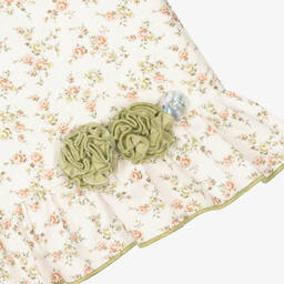 Artesanía Granlei-Baby Girls Ivory Floral Dress  | Childrensalon Outlet