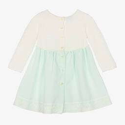 Artesanía Granlei-Baby Girls Ivory & Green Dress | Childrensalon Outlet