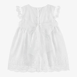 Artesanía Granlei-Baby Girls White Tulle Lace Dress | Childrensalon Outlet