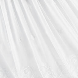 Artesanía Granlei-Baby Girls White Tulle Lace Dress | Childrensalon Outlet