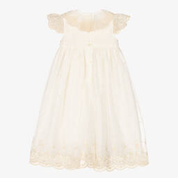 ارتيزانيا  غرانلي-فستان مراسم تول ودانتيل لون عاجي | Childrensalon Outlet