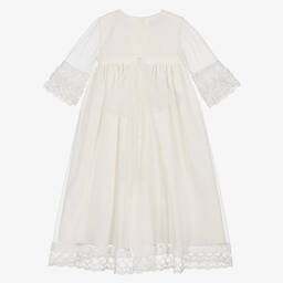 ارتيزانيا  غرانلي-فستان مراسم تول ودانتيل لون عاجي | Childrensalon Outlet