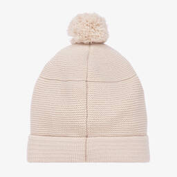 ارتيزانيا  غرانلي-قبعة بوم-بوم مزيج أكريليك محبوك لون بيج | Childrensalon Outlet