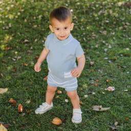 Artesanía Granlei-طقم صيفي أزرق سماوي للأولاد | Childrensalon Outlet