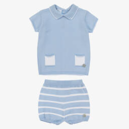 Artesanía Granlei-طقم صيفي أزرق سماوي للأولاد | Childrensalon Outlet
