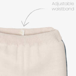 ارتيزانيا  غرانلي-طقم بنطلون أكريليك محبوك لون بيج وأزرق للأولاد | Childrensalon Outlet