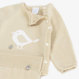 Artesanía Granlei-Бежевый уютный вязаный комплект для мальчиков | Childrensalon Outlet
