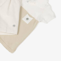 Artesanía Granlei-Boys Beige & Ivory Polo Set | Childrensalon Outlet