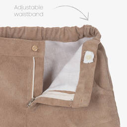 ارتيزانيا  غرانلي-طقم شورت أكريليك وقطن كوردروي لون كحلي وبني | Childrensalon Outlet