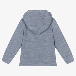 Artesanía Granlei-توب هودي أكريليك محبوك لون أزرق للأولاد | Childrensalon Outlet