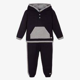 Artesanía Granlei-تراكسوت أكريليك محبوك لون كحلي للأولاد | Childrensalon Outlet