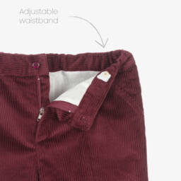 Artesanía Granlei-Boys Burgundy Corduroy Outfit Set | Childrensalon Outlet