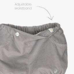 ارتيزانيا  غرانلي-طقم شورت مخمل لون رمادي للأولاد | Childrensalon Outlet