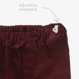 Artesanía Granlei-طقم شورت كوردروي لون أحمر وعاجي للأولاد | Childrensalon Outlet