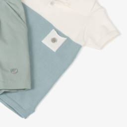 Artesanía Granlei-Boys Elegant Green & Cream Ensemble | Childrensalon Outlet