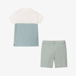 Artesanía Granlei-Boys Elegant Green & Cream Ensemble | Childrensalon Outlet