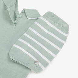 Artesanía Granlei-طقم صيفي محبوك باللون الزمردي للأولاد | Childrensalon Outlet