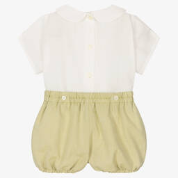 Artesanía Granlei-Зеленый костюм-бастер из хлопка | Childrensalon Outlet