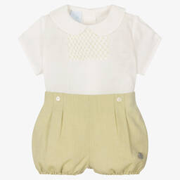 Artesanía Granlei-Зеленый костюм-бастер из хлопка | Childrensalon Outlet