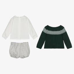 Artesanía Granlei-Зелено-серый комплект с шортами | Childrensalon Outlet