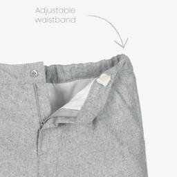 Artesanía Granlei-Boys Green & Grey Wool Shorts Set | Childrensalon Outlet